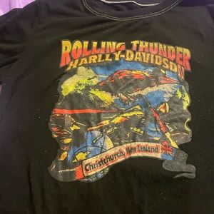 Rolling thunder Harlly Davidson, car racing t shirt